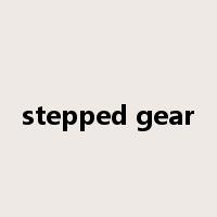 stepped gear是什么意思