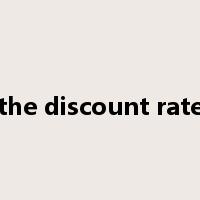 the discount rate是什么意思