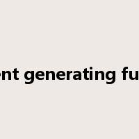 moment generating function是什么意思