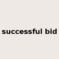 successful bid是什么意思