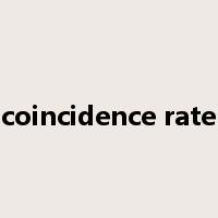 coincidence rate是什么意思