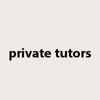 private tutors是什么意思