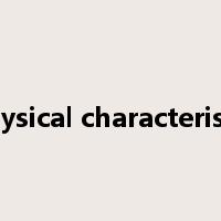 physical characteristic是什么意思