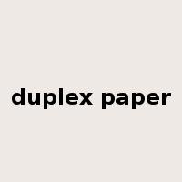 duplex paper是什么意思