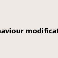 behaviour modification是什么意思
