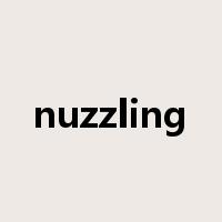 nuzzling是什么意思