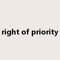 right of priority是什么意思