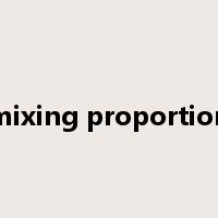 mixing proportion是什么意思