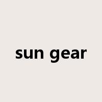 sun gear是什么意思