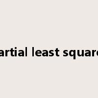 partial least squares是什么意思