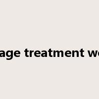 sewage treatment works是什么意思