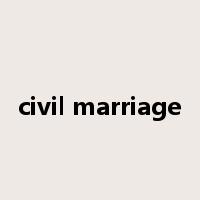 civil marriage是什么意思