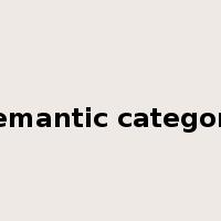 semantic category是什么意思