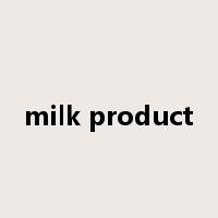 milk product是什么意思