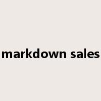 markdown sales是什么意思