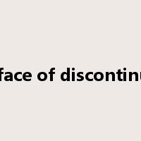 surface of discontinuity是什么意思