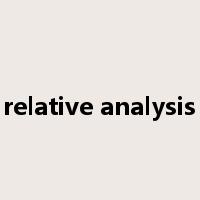 relative analysis是什么意思