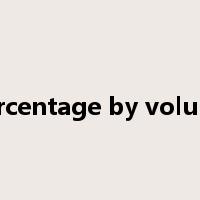 percentage by volume是什么意思