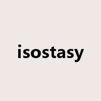 isostasy是什么意思