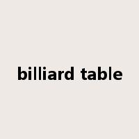 billiard table是什么意思