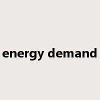 energy demand是什么意思