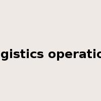 logistics operation是什么意思