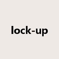 lock-up是什么意思