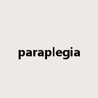 paraplegia是什么意思