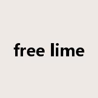 free lime是什么意思