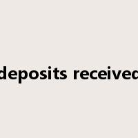 deposits received是什么意思