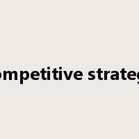competitive strategy是什么意思