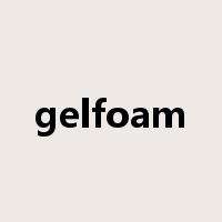 gelfoam是什么意思