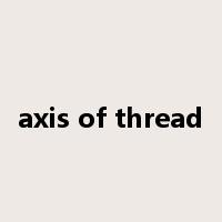 axis of thread是什么意思