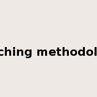 teaching methodology是什么意思
