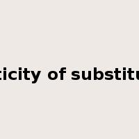 elasticity of substitution是什么意思