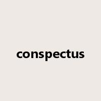 conspectus是什么意思