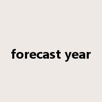 forecast year是什么意思