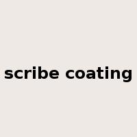 scribe coating是什么意思