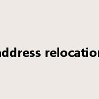 address relocation是什么意思