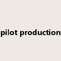 pilot production是什么意思