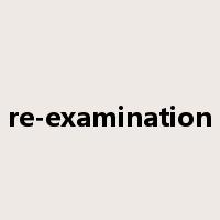 re-examination是什么意思