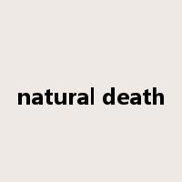 natural death是什么意思
