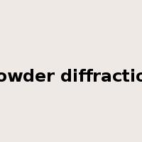 powder diffraction是什么意思
