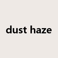 dust haze是什么意思