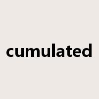 cumulated是什么意思
