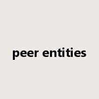 peer entities是什么意思