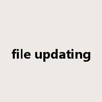 file updating是什么意思