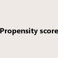 Propensity score是什么意思