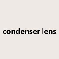 condenser lens是什么意思