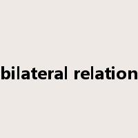 bilateral relation是什么意思